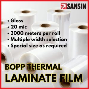 BOPP Thermal Laminate Film - Gloss (20 mic)